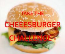 Cheeseburger Challenge logo burger photo
