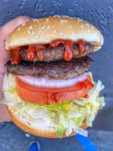 The Cheeseburger at New York Chicken and Gyro.